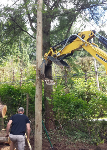 Electrical pole installation Mission, Maple Ridge, Coquitlam, Abbotsford and Langley BC