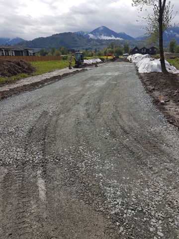 Access road building Fraser Valley