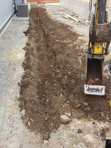 Untility Trench installation Mission, Maple Ridge, Coquitlam, Abbotsford and Langley BC
