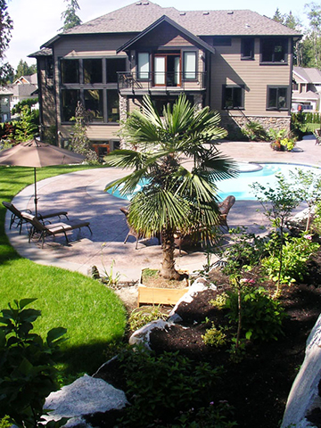Acreage Home landscaping Maple Ridge