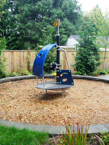 Play Equipment in Townhome Landscaping