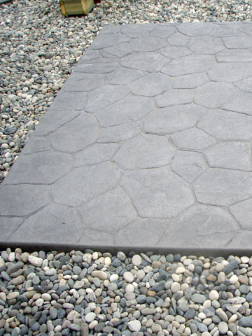Concrete finishes including brushed, exposed, or stamped for patios and walkways