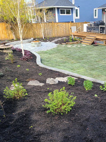 Acreage Home landscaping Maple Ridge