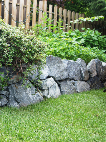 landscape timber retaining wall